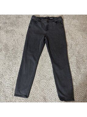 Buffalo David Bitton Jeans Women's Size 12/32 High Rise Skinny Charcoal Gray